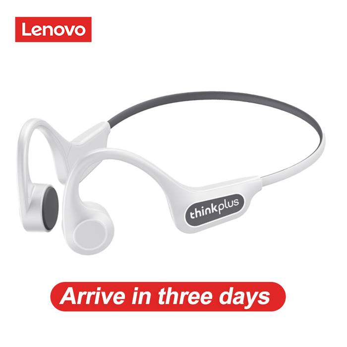 Gambar Lenovo X3Pro Wireless Earphone Bone Conduction Bluetooth Headphones Not In-ear IPX5 Waterproof Headset With Mic For Sports Run - X3Pro-White dari Lenovo Audio Store undefined Tokopedia