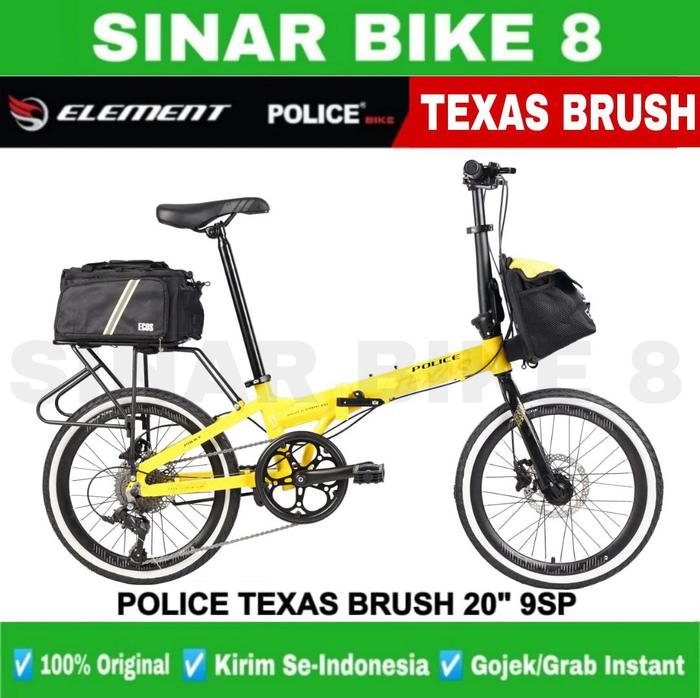 Police Bike Texas Sepeda Lipat ELEMENT POLICE TEXAS BRUSH Uk 20