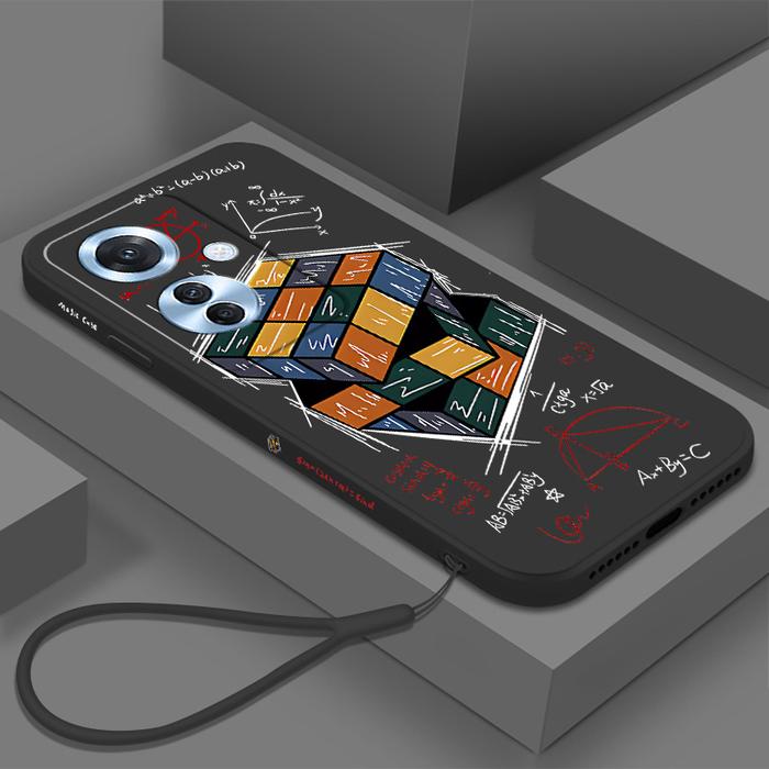 Gambar Case OPPO RENO 11F softcase silicone Dimension rubik reno 11 f - Hitam, RENO 11F dari luckycase_NEW undefined Tokopedia