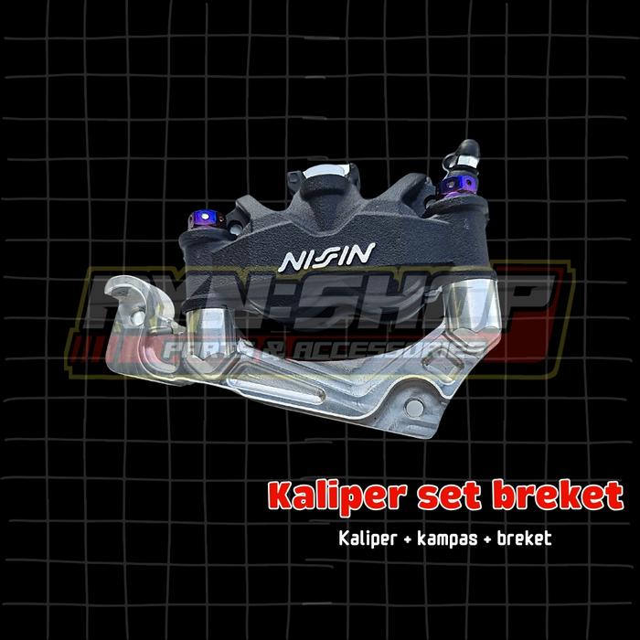 Gambar Kaliper Nissin Twin Africa Breket Disk 260mm PCX 150 160 - kaliper breket dari rynshop_ undefined Tokopedia