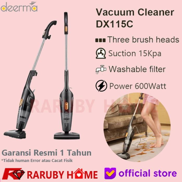Gambar DEERMA DX115C CAR VACUUM VACUM CLEANER PENYEDOT DEBU MOBIL RUMAH - DX115C dari RARUBY HOME OFFICIAL undefined Tokopedia