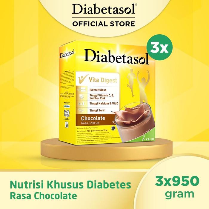 Gambar NSD62- Diabetasol Jumbo Chocolate 950g - 3 Pcs dari novitashanda undefined Tokopedia