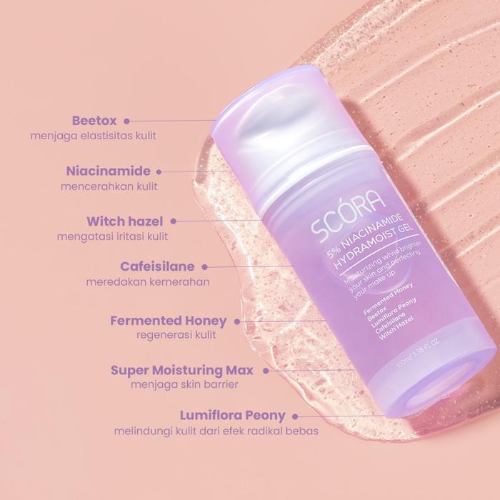 Gambar SCORA 5% Niacinamide Hydramoist Gel 100ml Pelembab Wajah Moisturizer - Moisturizer dari Hellobeautybgr undefined Tokopedia