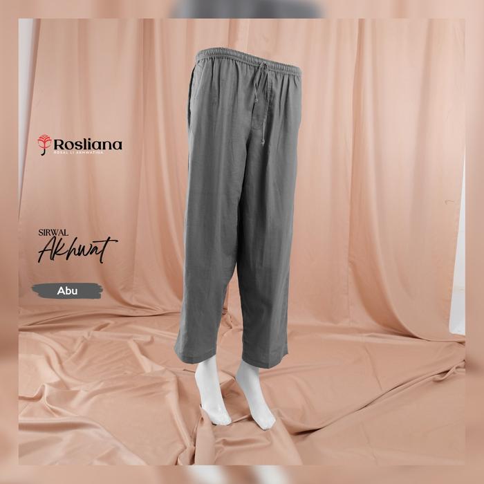 Gambar Sirwal Akhwat ROSLIANA celana panjang wanita muslim bahan kain katun cocok untuk dalaman gamis tersedia warna Abu, Hijau Army, Biru Dongker dan Hitam ukuran all size dan big size - Abu-abu, All Size dari ROSAL Indonesia Official undefined Tokopedia