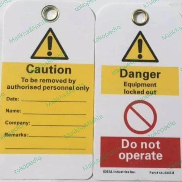 Gambar Safety Warning Tag - Equipment Locked Out Di Cipete dari Malikha&Nahla undefined Tokopedia