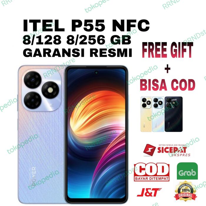 Gambar Itel P55 NFC8+16/128 8+16/256 GB Garansi Resmi - Black, 8+16/128GB dari RRNDstore undefined Tokopedia