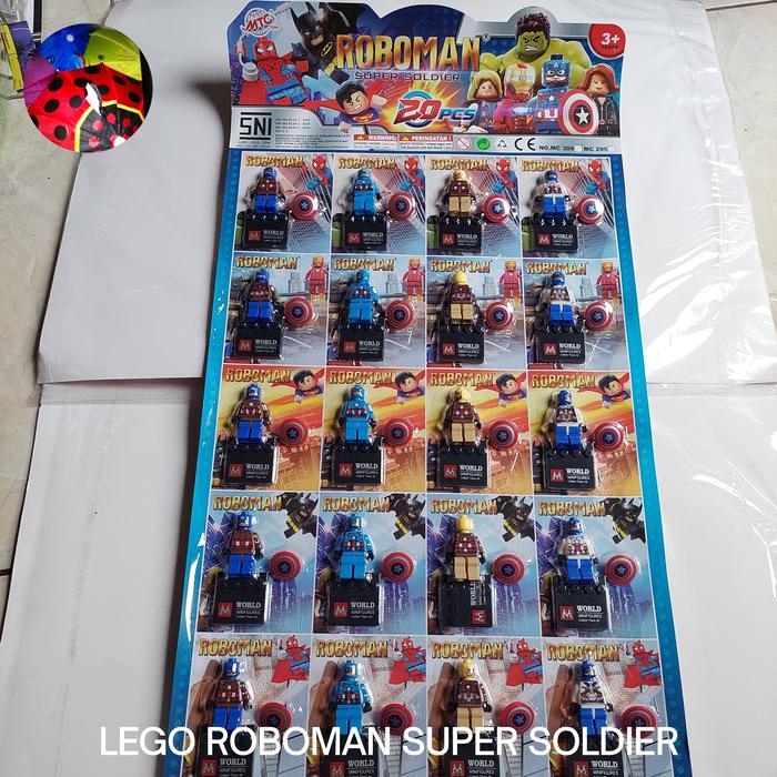 Gambar Lego ROBOMAN SUPER SOLDIER di jual Lembaran isi 20 Pc dari Nina Cimanggis undefined Tokopedia
