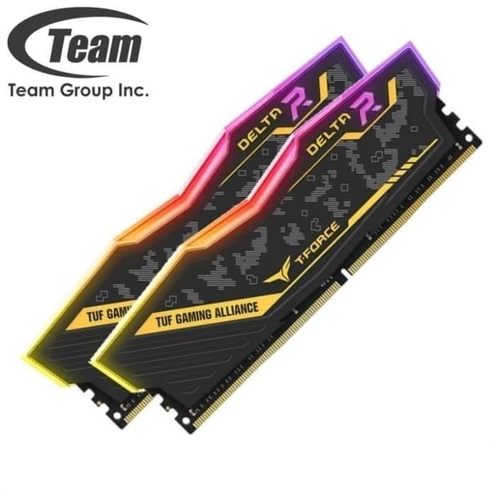 Jual TEAM T-Force Delta TUF Gaming Series RGB (2x8) 16GB DDR4 kit