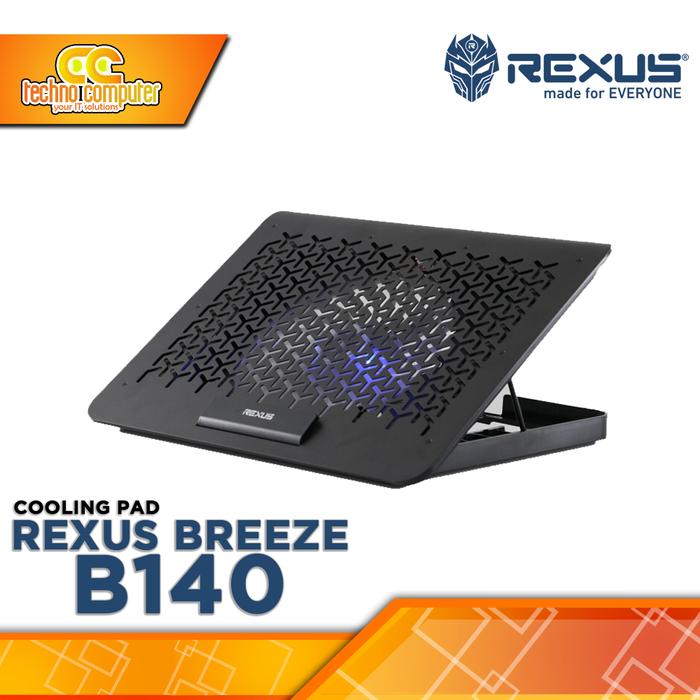 Gambar COOLINGPAD REXUS BREEZE B140 Notebook CoolingPad Up to 17inch - Black dari Techno Computer Bali undefined Tokopedia