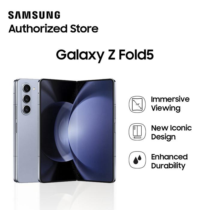 Gambar Samsung Galaxy Z Fold5 5G 12/256GB - ICY BLUE dari UnionSmartphone undefined Tokopedia