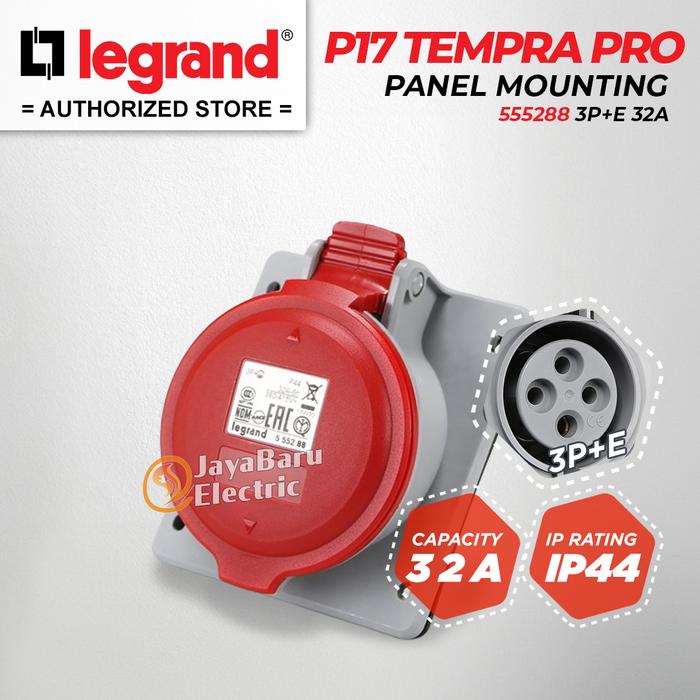Gambar Legrand Paket 1 Set Plug Panel Mounting Socket 3P+E / 4 Pin 32A IP44 - Socket dari Sinar Jaya Baru_NEW undefined Tokopedia
