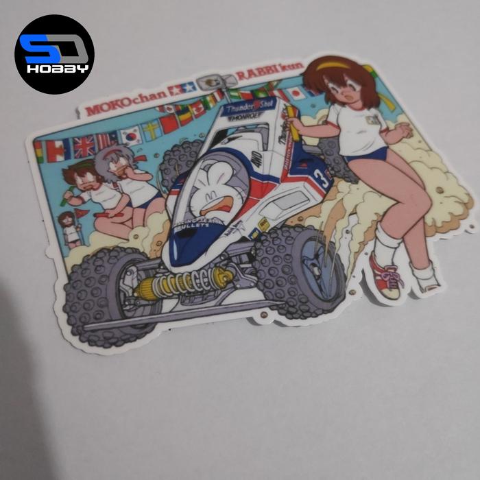 Jual Sticker Karakter Tamiya Moko Chan dan Rabbi Kun 9x6cm - Kab ...
