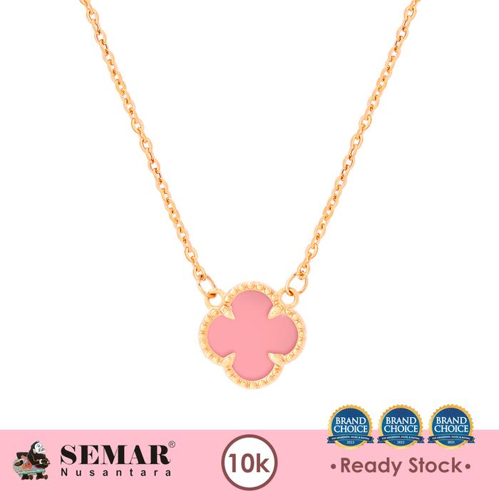 Gambar Kalung Emas Black Clover Gold 10K Semar Nusantara - 1 Pink Clover dari Semar Nusantara Kab. Klaten Tokopedia
