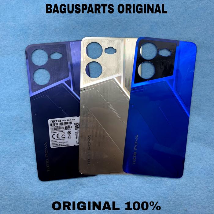 Gambar BACKDOOR CASING TUTUP BELAKANG TECNO POVA 5 ORIGINAL COPOTAN - Mecha Black dari BAGUSPARTS ORI undefined Tokopedia