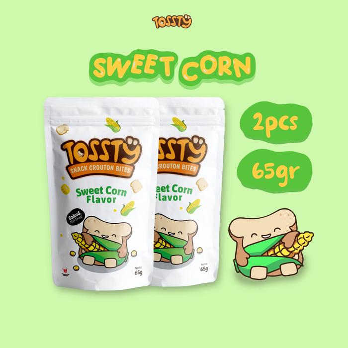 Gambar snack crouton bites rasa jagung manis dari Tossty undefined Tokopedia