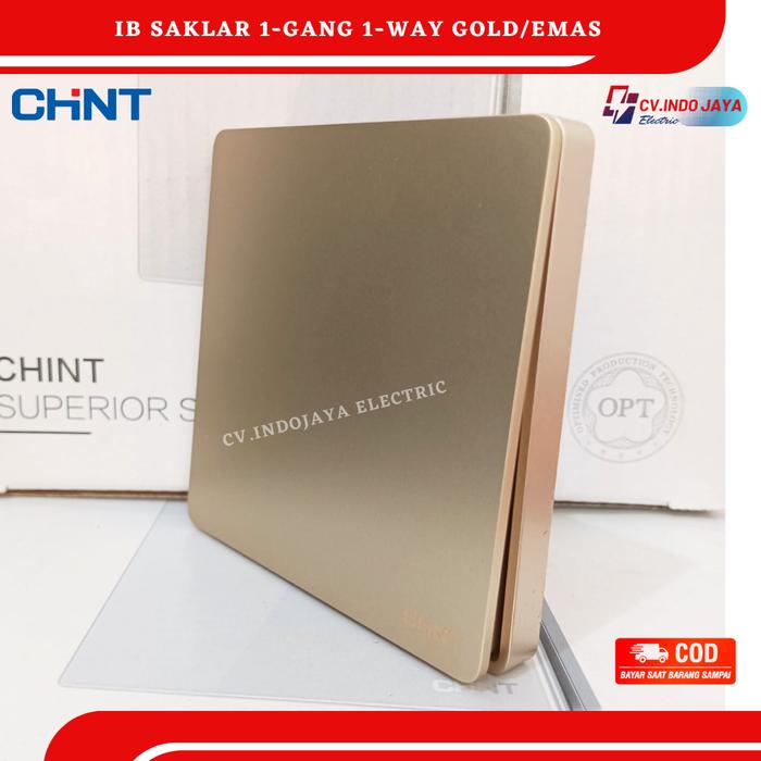 Gambar Saklar dan stop kontak CHINT switch socket warna emas/gold - Saklar engkel dari Indojaya Electric undefined Tokopedia