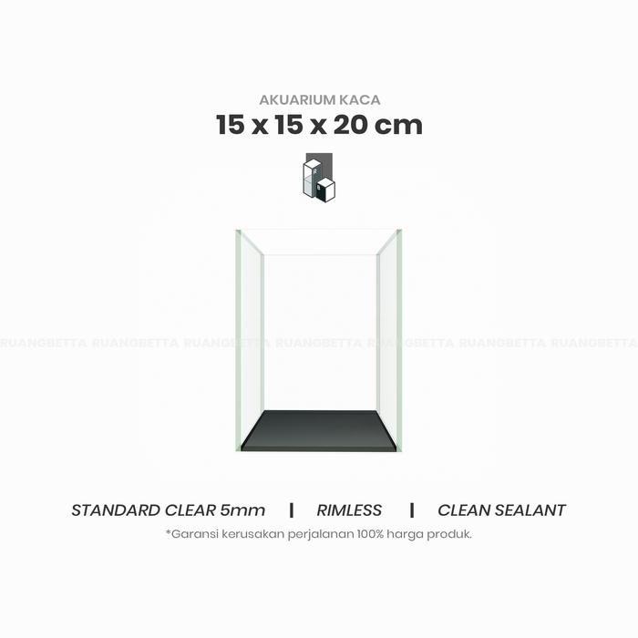 Gambar Soliter Cupang / Aquarium Ikan Cupang 15 15 20 - Alas Hitam dari Ruang Betta Id undefined Tokopedia