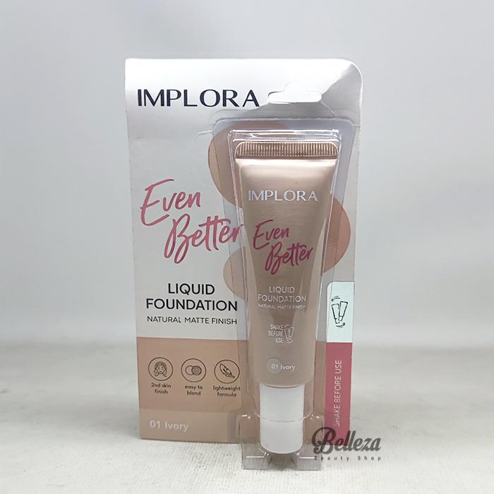 Gambar Implora Even Better Liquid Foundation - 01 IVORY dari Belleza Beauty Shop undefined 3 Tokopedia