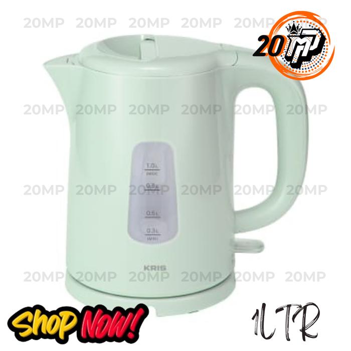 Gambar Kris 1 Ltr Teko Listrik Teko Air WATER KETTLE 1L PLASTIC - Hijau dari 20MP undefined Tokopedia