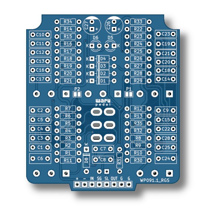 Gambar WP091_RGS PCB Efek based on REVV G Series | G2 - G3 - G4 - IC SMD dari warupedal undefined Tokopedia