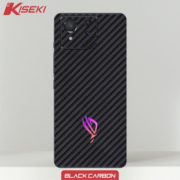 Gambar Kiseki Skin Rog phone 8  di Back Case Only Carbon Leather Gambar Custom - Black carbon dari Kiseki Skin undefined Tokopedia