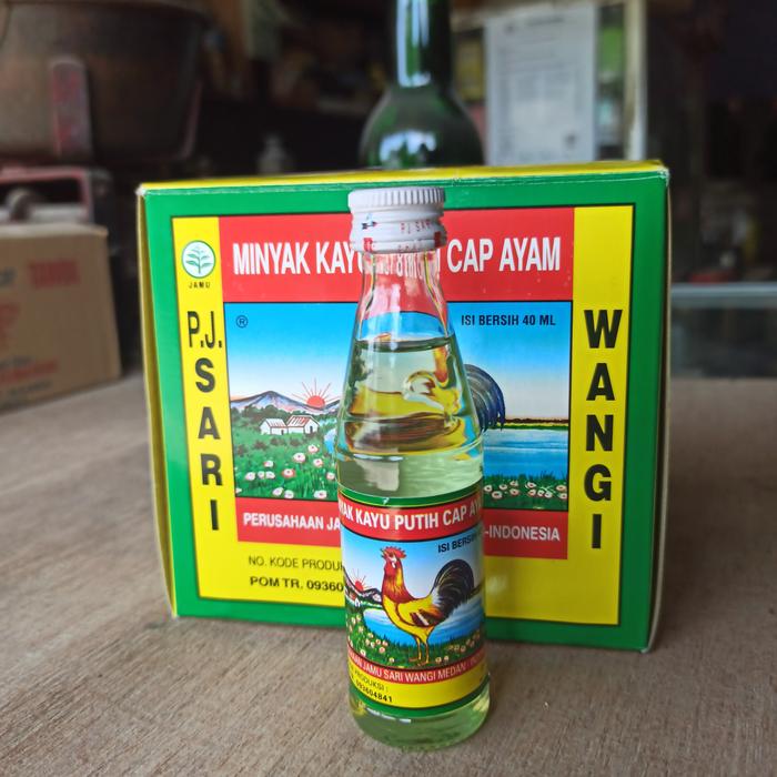 Gambar MINYAK KAYU PUTIH CAP AYAM PJ SARI WANGI MEDAN 白树油 棉兰 - 40 ML, TIDAK MAU dari TOENAS SOEKSES undefined Tokopedia