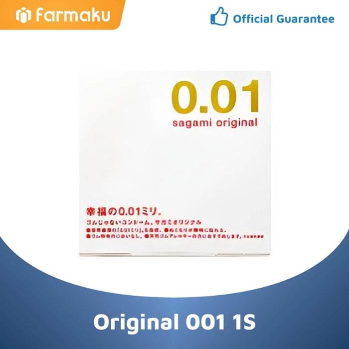 Gambar Sagami Original 0.01 Isi 1 - Kondom Tipis - Alat Kontrasepsi dari Farmaku undefined Tokopedia