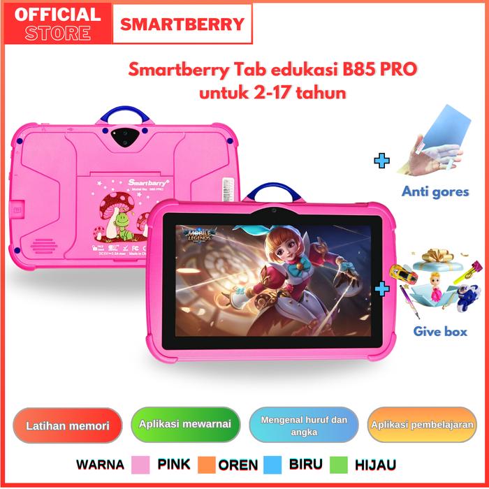 Gambar BOC SMARTBERRY STUDY TAB B85 PRO 4/128GB Kids Tablet/ 7 inch/ Android13 - PINK dari Chic Charm Indonesia undefined Tokopedia