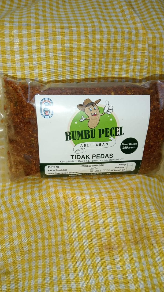 Gambar Bumbu Pecel Guci Toak asli Tuban 250Gr - Tidak Pedas dari Wingko Babat Loe Lan Ing undefined Tokopedia
