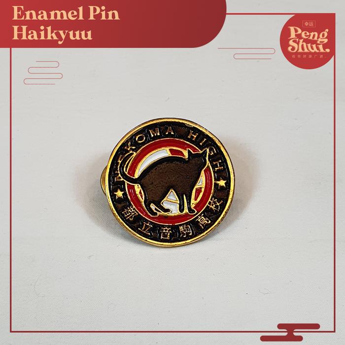 Gambar Pin Besi Enamel Pin Kemeja Tas Logo Haikyuu Nekoma Karasuno Aoba - Nekoma dari Peng Shui undefined Tokopedia