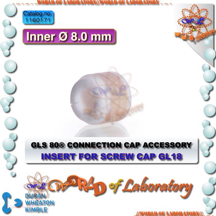 Gambar DURAN GLS 80 Screw Connection Cap System with 4 Port & Accessories - E. INSERT 8.0mm dari WORLD OF LABORATORY undefined Tokopedia