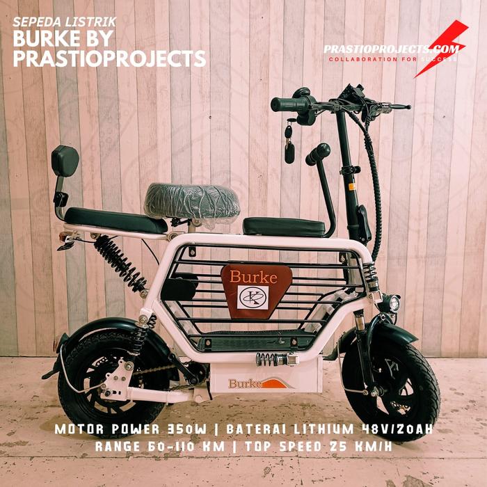 Gambar E bike Sepeda Listrik Burke prastioprojects - 60km dari prastioprojects undefined 3 Tokopedia