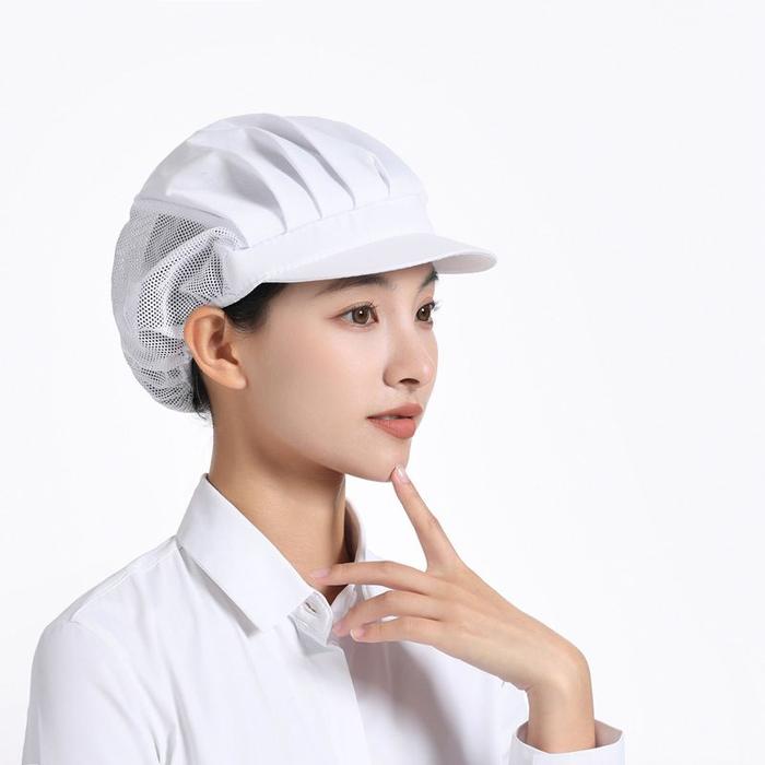 Gambar Chef Cap Topi Koki Topi Chef Topi Karyawan Hair Nets Hat - Putih dari Rebelive undefined Tokopedia