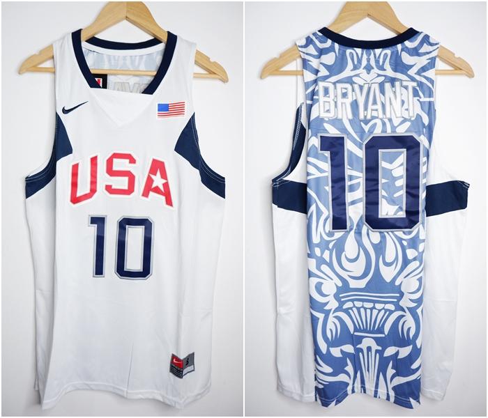 Jual JERSEY BASKET NBA USA 2008 #10 KOBE BRYANT PUTIH XL Kota