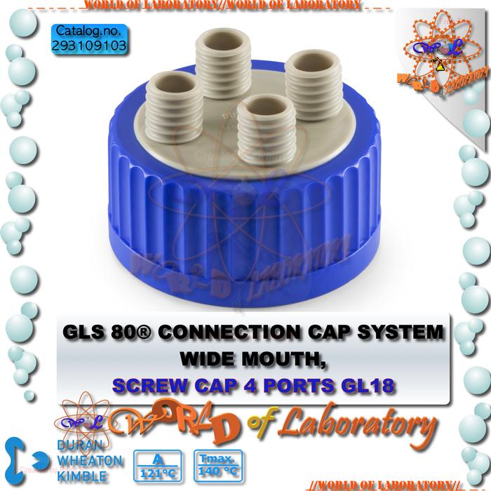 Gambar DURAN GLS 80 Screw Connection Cap System with 4 Port & Accessories - A. SCREW CAP dari WORLD OF LABORATORY undefined Tokopedia