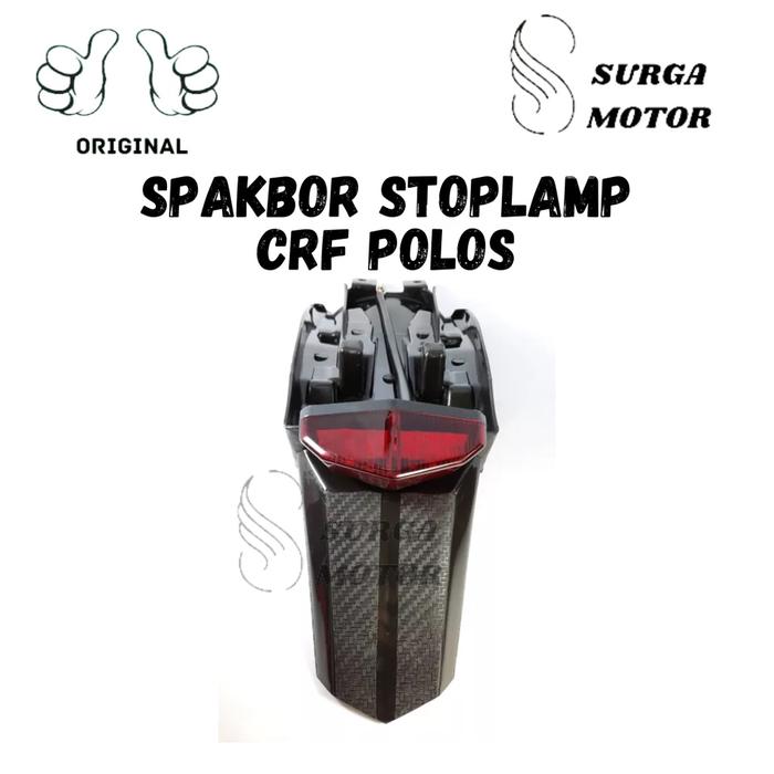 Gambar VARIASI SAMBUNGAN BUNTUT SPAKBOR SLEBOR SONAR STOPLAMP BELAKANG CRF150 KLX150 WR155 SRX komplit model buntut spakbor undertail lampu belakang CRF KLX WR 150 155 3in1 plat nomor - CRF POLOS dari Surga Mall_NEW undefined Tokopedia