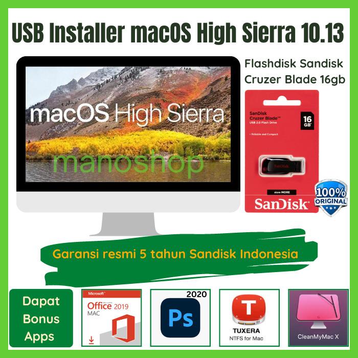 Gambar Installer Bootable USB Mac OS X Monterey BigSur Catalina Mojave Sierra - High Sierra dari manoshop28 undefined Tokopedia