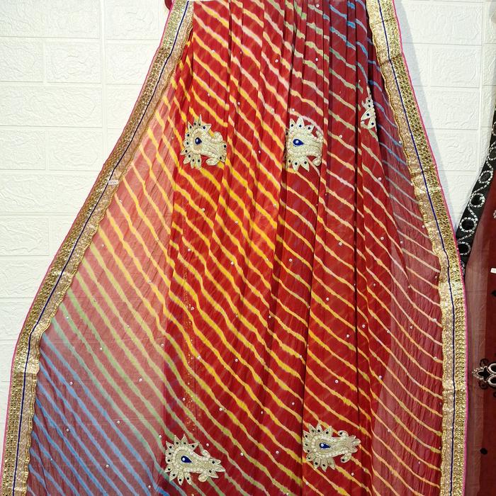 Gambar saree india - maroon, garis dari gayatri.collection_shree undefined Tokopedia