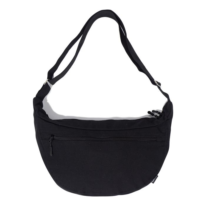 Gambar SLINGBAG KANVAS / TAS SELEMPANG BAHU / HALF MOON SLING BAG / BASIC - Hitam dari Heycaps_co undefined Tokopedia