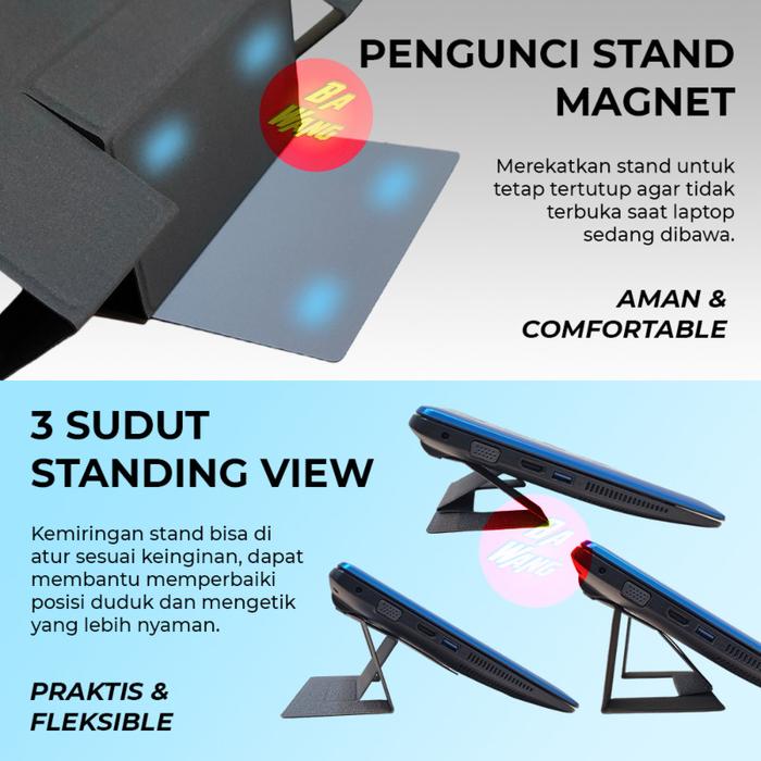 Monitor Stand Invisible Jual Invisible Laptop Stand Standing Holder Slim Foldable Ultra Slim ...
