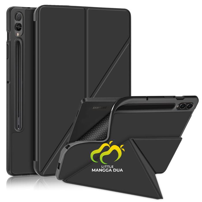 Gambar Case Samsung Galaxy Tab S9 S9+ Plus Premium Cover Origami X710 X810 - Black, S9 FE dari little mangga dua undefined Tokopedia