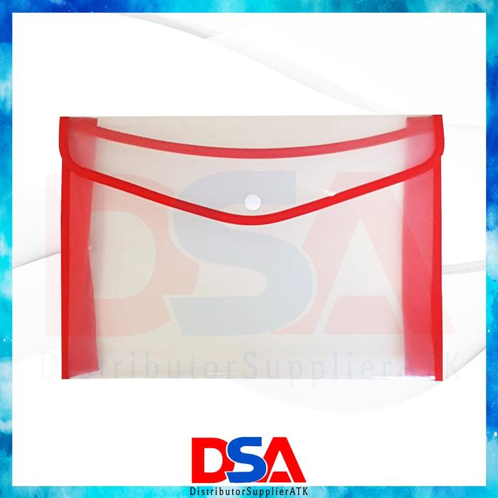 Gambar MAP KANCING PREMIUM A4 MAP KANCING PLASTIK - Merah dari DistributorSupplier ATK undefined Tokopedia