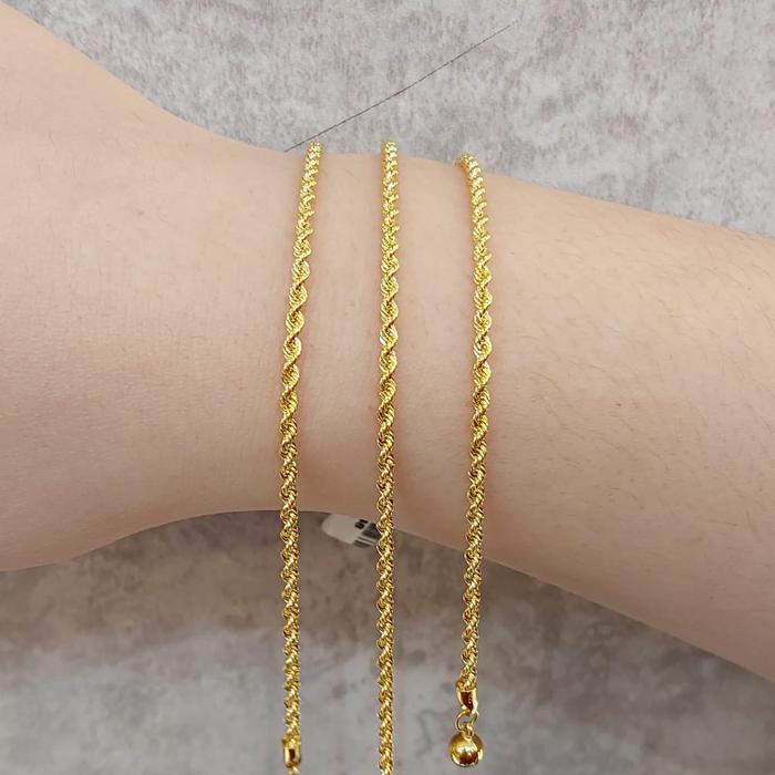 Gambar GELANG EMAS WANITA MODEL RANTAI KADAR 16K MULAI DARI 2,5 GR - tambang dari TOKO MAS SINAR FAJAR CGK undefined 5 Tokopedia