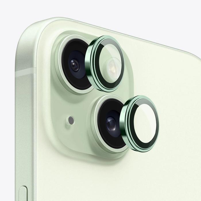 Gambar Camera Lens Protector Compatible With iPhone 15 Pro/Max/Plus WiWU Lens Guard Tempered Glass - Green, 15 Plus / 15 dari WiWU Official undefined Tokopedia