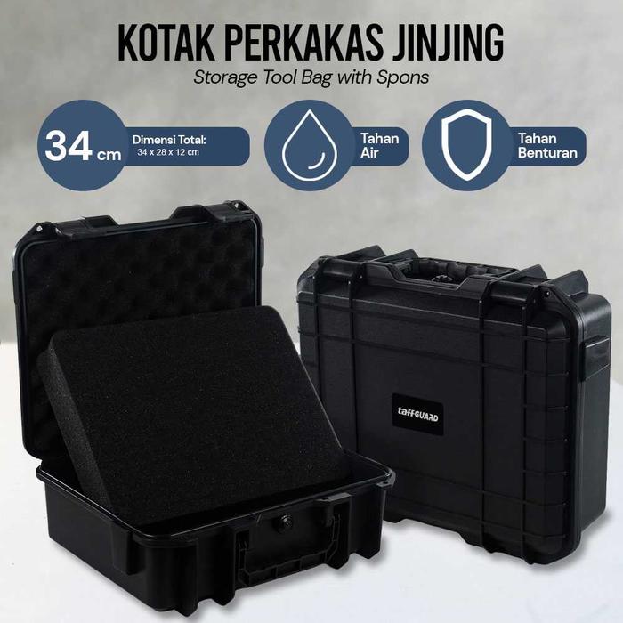 Gambar Kotak Perkakas Tool Bag Waterproof Storage Box with Spons PP3 - 34cm dari cara-store undefined Tokopedia