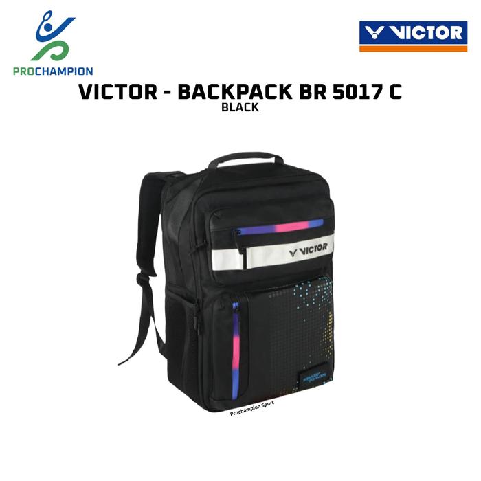 Gambar New ! Tas Badminton Ransel Victor Backpack BR 5017 BR5017 - BLACK dari PROCHAMPION undefined Tokopedia