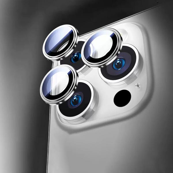 Gambar Camera Lens Protector Compatible With iPhone 15 Pro/Max/Plus WiWU Lens Guard Tempered Glass - Silver, 15 Plus / 15 dari WiWU Official undefined Tokopedia
