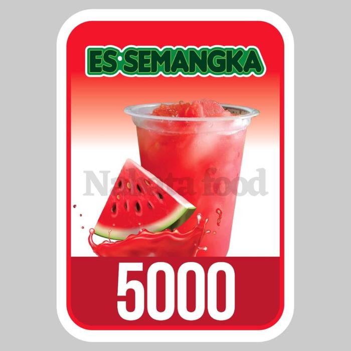 Gambar Stiker Termos Aesthetic Tahan Air Stiker Es Aquarium 15x21cm - ES SEMANGKA dari Garuda Mas Id undefined Tokopedia