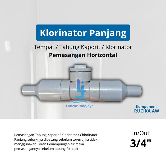 Gambar Tabung Kaporit / Klorinator Panjang - 3/4" dari Lancar Indojaya undefined Tokopedia