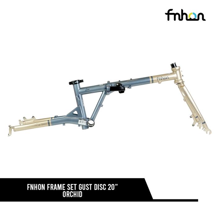 Gambar Frameset Folding Bike FNHON Gust 20" 406 - 451 Disc Brake for Custom Build - Orchid dari deejebike undefined Tokopedia
